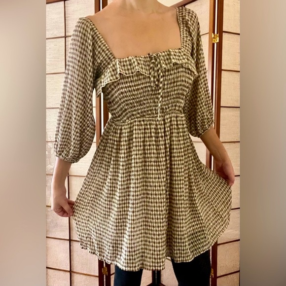 Millibon boho cottagecore kawaii pouf sleeve peasant picnic dress nwt - Picture 9 of 9